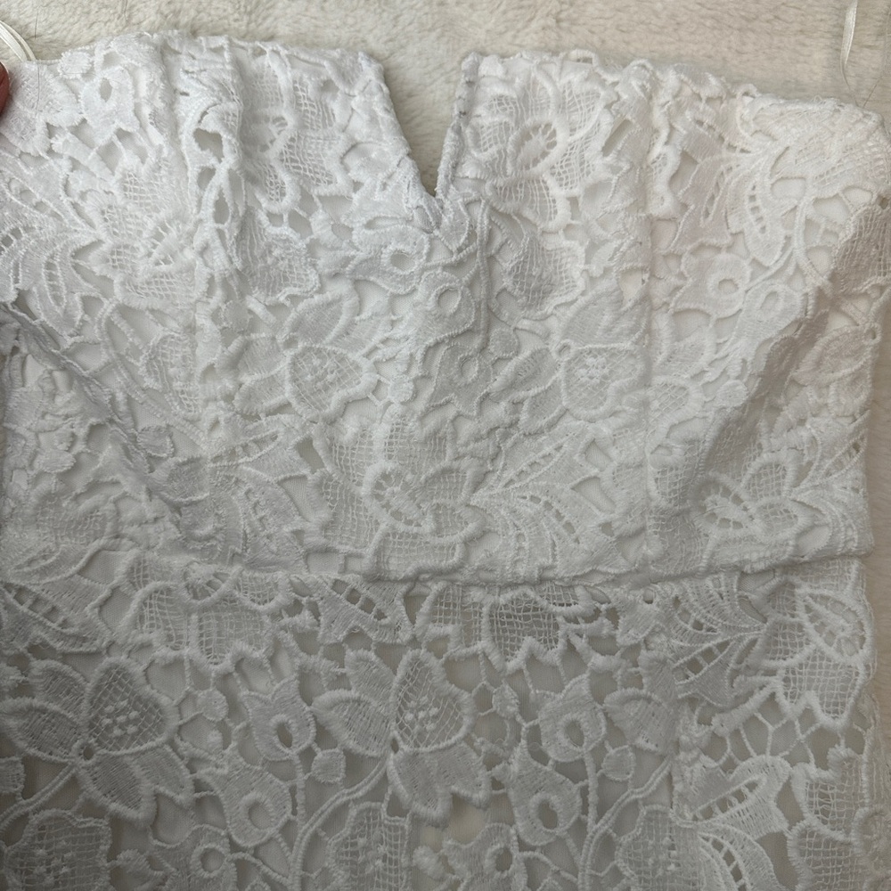 ASTR kalena strapless dress in white - Picture 5 of 5